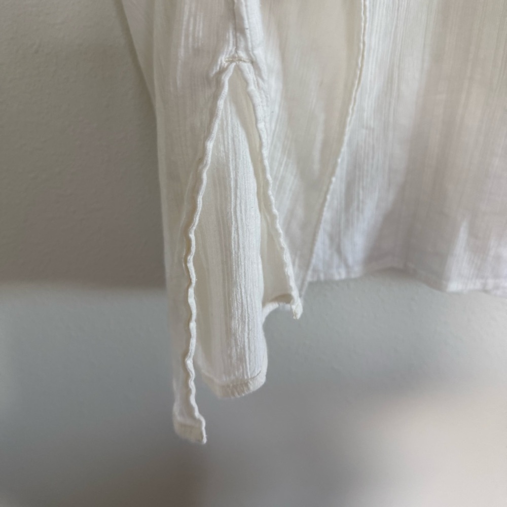 Poetry 100% Cotton Cream Draped Blouse - Picture 6 of 6